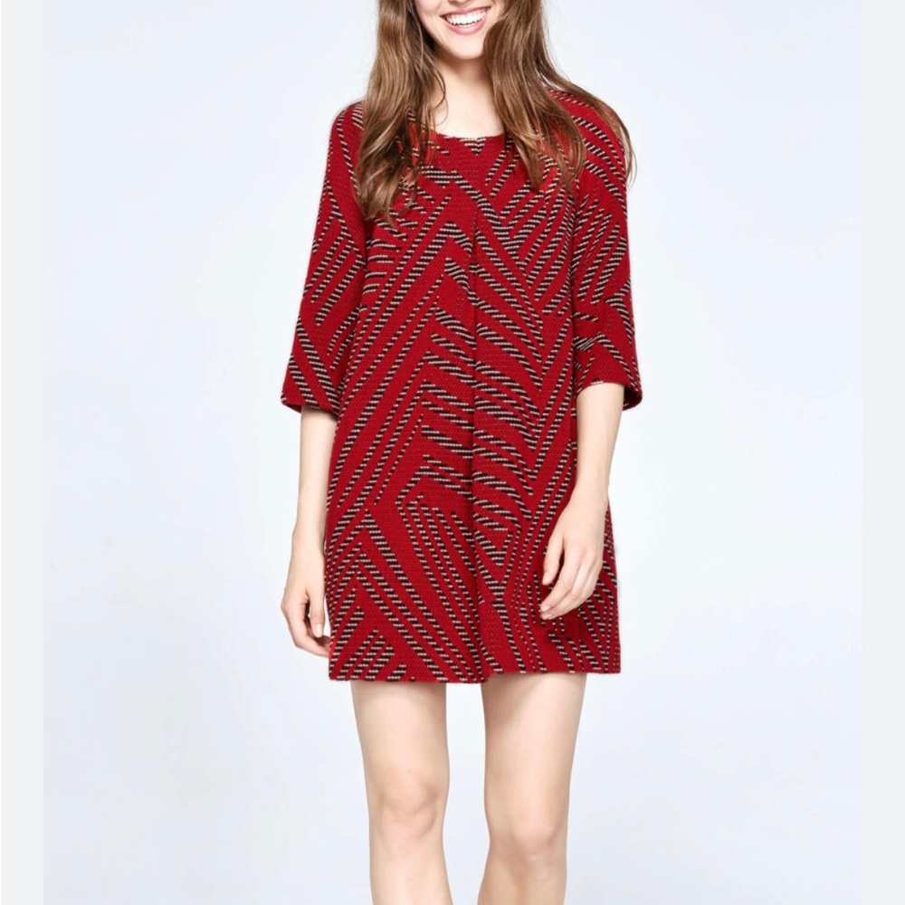 Ba&sh Paris Talweg red wool dress size 2 medium